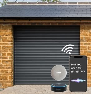 Smart controlled electric roller door